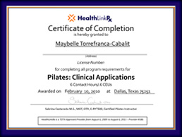 See more examples of Certificate examples